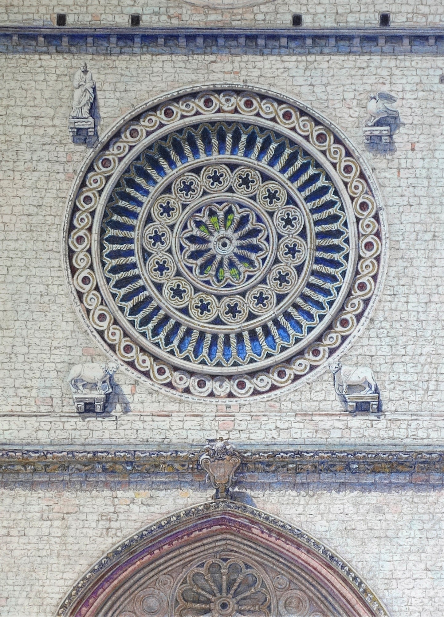 Rosone, Basilica di Assisi