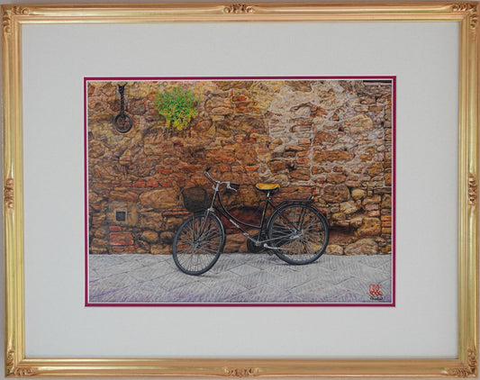 Paesaggio con bicicletta, Pienza