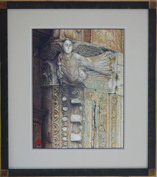 Arcangelo volante Michele, chiesa di San Michele, Bevagna Umbria