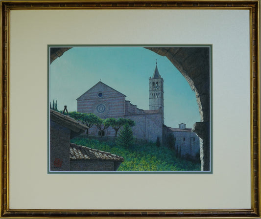 Assisi al mattino - Basilica di Santa Chiara