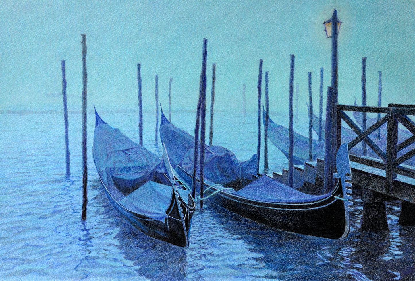 Qrepuscolo invernale a Venezia