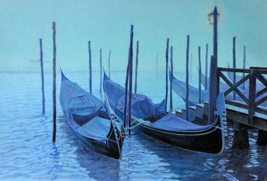 Qrepuscolo invernale a Venezia