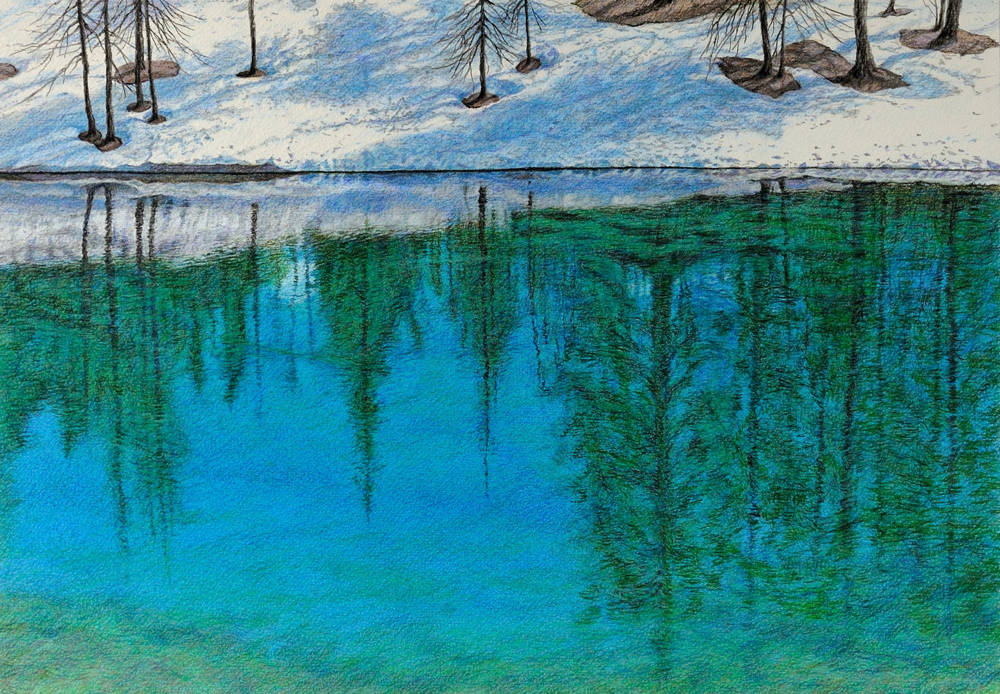 La primavera ritarda, Lago di Scin