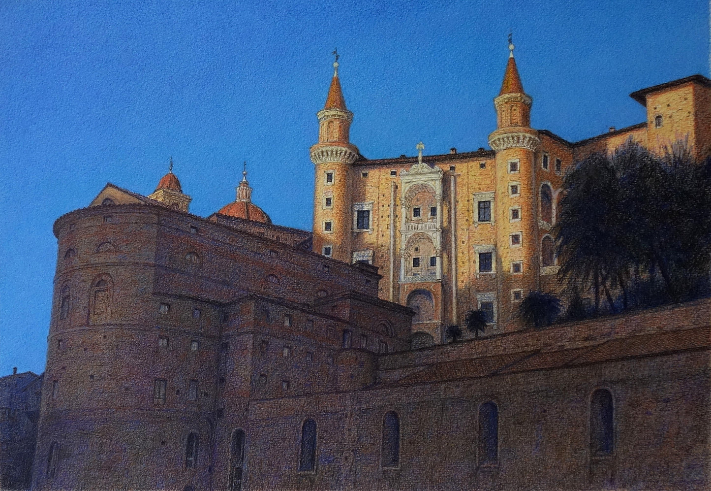 Mattina a Urbino, Palazzo Ducale