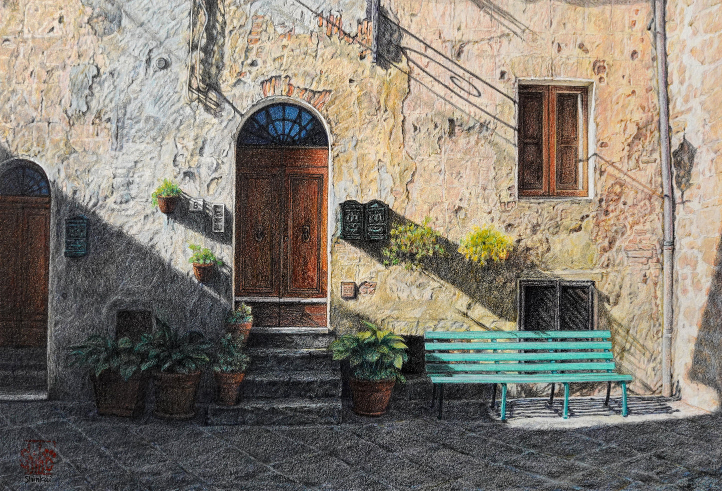 Una mattina dopo la pioggia a Pienza - Toscana