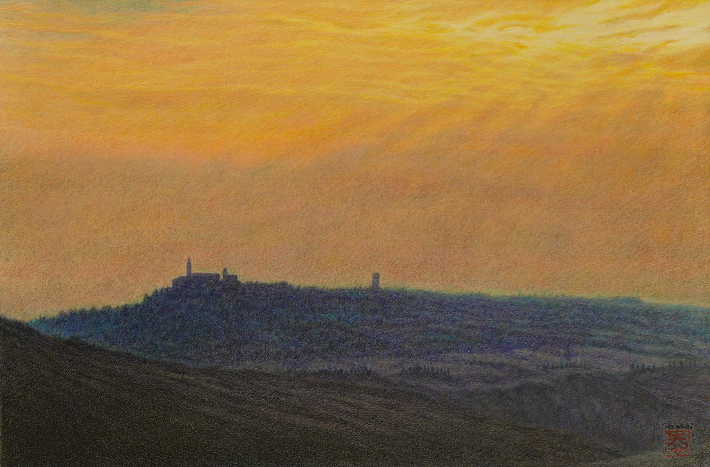 Pienza, crepuscolo - Toscana