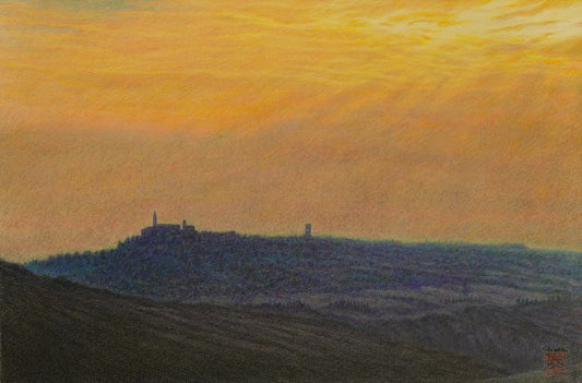Pienza, crepuscolo - Toscana