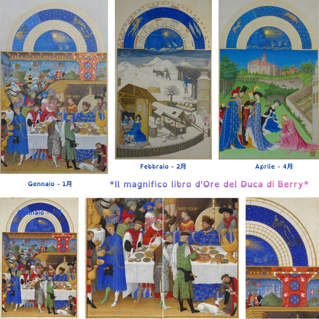 Très Riches Heures du Duc de Berry,  copia di aprile